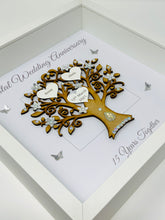 Load image into Gallery viewer, 15th Crystal 15 Years Wedding Anniversary Frame - Message