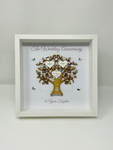 Load image into Gallery viewer, 10th Tin 10 Years Wedding Anniversary Frame - Message
