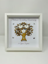 Load image into Gallery viewer, 70th Platinum 70 Years Wedding Anniversary Frame - Message