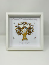 Load image into Gallery viewer, 60th Diamond 60 Years Wedding Anniversary Frame - Message
