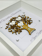 Load image into Gallery viewer, 11th Steel 11 Years Wedding Anniversary Frame - Message