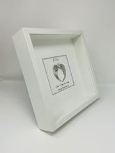 Load image into Gallery viewer, Silver Angel Wings Remembrance Frame
