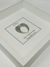 Load image into Gallery viewer, Silver Angel Wings Remembrance Frame