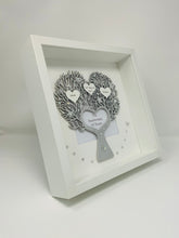 Load image into Gallery viewer, 10th Tin 10 Years Wedding Anniversary Frame - Metallic Heart Tree