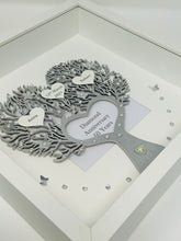 Load image into Gallery viewer, 60th Diamond 60 Years Wedding Anniversary Frame - Heart Tree Metallic
