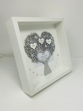 Load image into Gallery viewer, 25th Silver 25 Years Wedding Anniversary Frame - Heart Tree Metallic