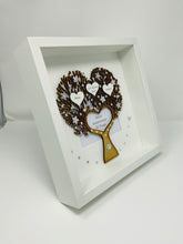 Load image into Gallery viewer, 25th Silver 25 Years Wedding Anniversary Frame - Heart Tree