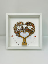 Load image into Gallery viewer, 22nd Copper 22 Years Wedding Anniversary Family Tree Frame - Heart