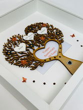 Load image into Gallery viewer, 22nd Copper 22 Years Wedding Anniversary Family Tree Frame - Heart