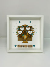 Load image into Gallery viewer, Scrabble Family Tree Frame - Teal