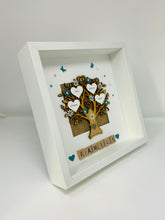 Load image into Gallery viewer, Scrabble Family Tree Frame - Teal