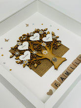 Load image into Gallery viewer, Scrabble Family Tree Frame - Neutral Beige