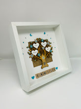 Load image into Gallery viewer, Scrabble Family Tree Frame - Turquoise