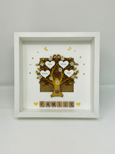 Load image into Gallery viewer, Scrabble Family Tree Frame - Yellow
