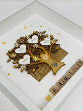 Load image into Gallery viewer, Scrabble Family Tree Frame - Yellow