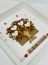 Load image into Gallery viewer, Scrabble Family Tree Frame - Red