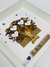 Load image into Gallery viewer, Scrabble Family Tree Frame - Royal Blue