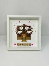 Load image into Gallery viewer, Scrabble Family Tree Frame - Bright Pink