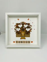 Load image into Gallery viewer, Scrabble Family Tree Frame - Orange