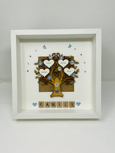 Load image into Gallery viewer, Scrabble Family Tree Frame - Pale Blue