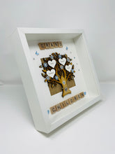 Load image into Gallery viewer, Grandchildren Scrabble Family Tree Frame - Pale Blue