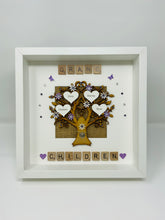 Load image into Gallery viewer, Grandchildren Scrabble Family Tree - Lilac