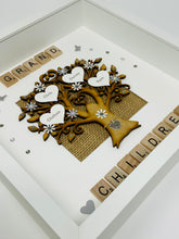 Load image into Gallery viewer, Grandchildren Scrabble Family Tree Frame - Grey