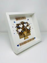 Load image into Gallery viewer, Grandchildren Scrabble Family Tree Frame - Royal Blue