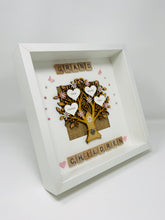 Load image into Gallery viewer, Grandchildren Scrabble Family Tree Frame - Pale Pink