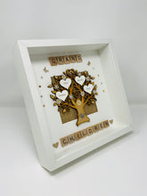 Load image into Gallery viewer, Grandchildren Scrabble Family Tree Frame - Neutral Beige