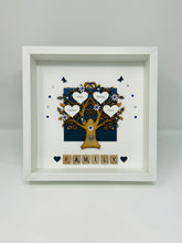 Load image into Gallery viewer, Scrabble Family Tree Frame - Classic Royal Blue