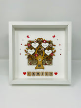 Load image into Gallery viewer, Scrabble Family Tree Frame - Red & White