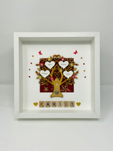 Load image into Gallery viewer, Scrabble Family Tree Frame - Classic Red & Gold