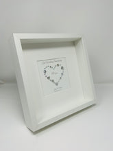 Load image into Gallery viewer, 10th Tin 10 Years Wedding Anniversary Frame - Gem Heart