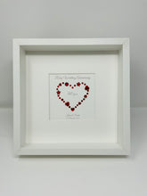 Load image into Gallery viewer, 40th Ruby 40 Years Wedding Anniversary Frame - Gem Heart