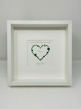 Load image into Gallery viewer, 55th Emerald 55 Years Wedding Anniversary Frame - Gem Heart
