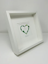 Load image into Gallery viewer, 55th Emerald 55 Years Wedding Anniversary Frame - Gem Heart