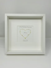 Load image into Gallery viewer, 30th Pearl 30 Years Wedding Anniversary Frame - Gem Heart