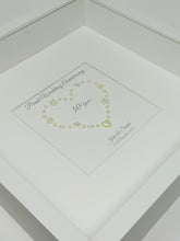 Load image into Gallery viewer, 30th Pearl 30 Years Wedding Anniversary Frame - Gem Heart