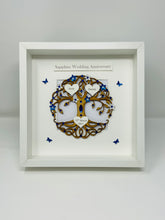 Load image into Gallery viewer, 45th Sapphire 45 Years Wedding Anniversary Frame - Tree Of Life