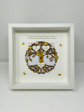 Load image into Gallery viewer, 50th Golden 50 Years Wedding Anniversary Frame - Tree Of Life