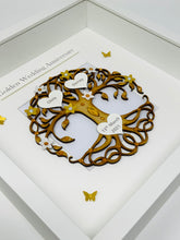 Load image into Gallery viewer, 50th Golden 50 Years Wedding Anniversary Frame - Tree Of Life