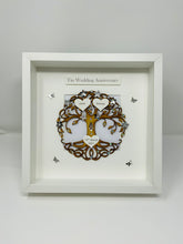 Load image into Gallery viewer, 10th Tin 10 Years Wedding Anniversary Frame - Tree Of Life