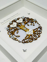 Load image into Gallery viewer, 10th Tin 10 Years Wedding Anniversary Frame - Tree Of Life