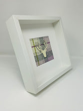 Load image into Gallery viewer, Stag Head Frame - Lilac Tartan (2)