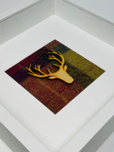 Load image into Gallery viewer, Stag Head Frame - Red & Mustard (6)