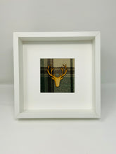 Load image into Gallery viewer, Stag Head Green & Brown Tartan Frame (5)