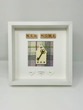 Load image into Gallery viewer, New Home Scrabble Frame - Lilac Tartan Pearls