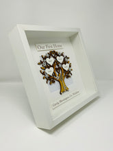 Load image into Gallery viewer, First/New Home Grey & Silver Family Tree Frame