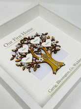 Load image into Gallery viewer, First/New Home Grey & Silver Family Tree Frame